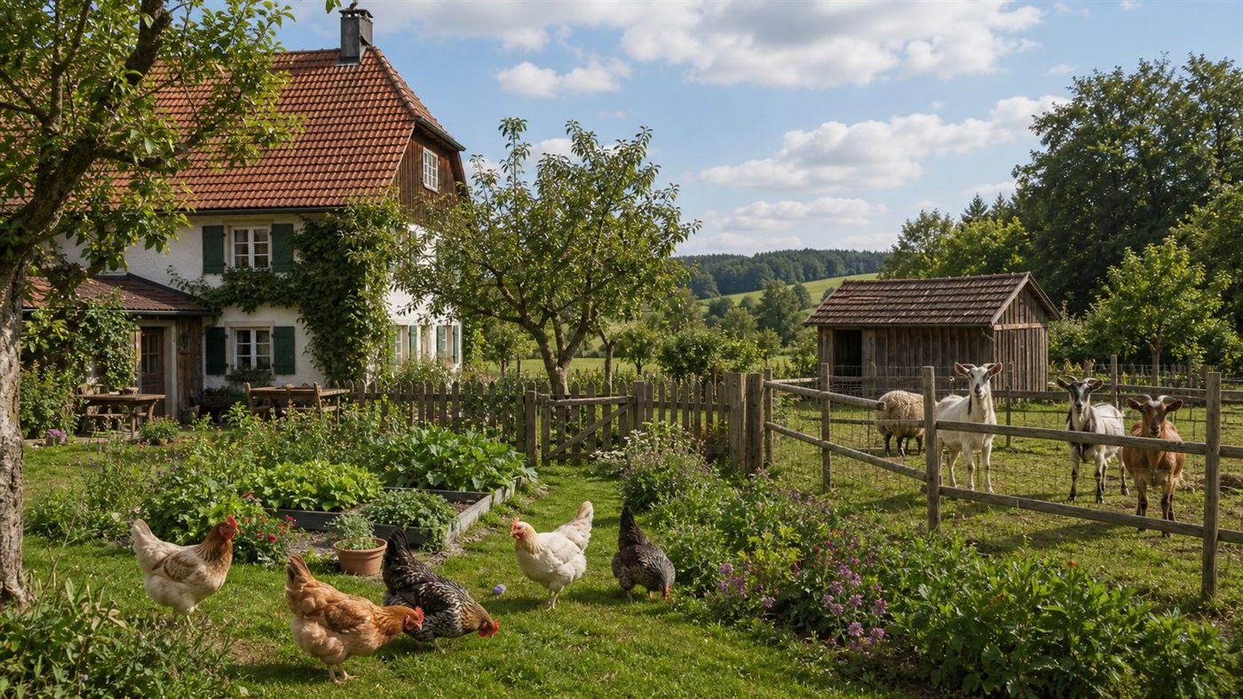 Hof für Kleintierhaltung und ländliches Wohnen